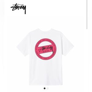 STUSSY LAGUNA DOT TEE PINK